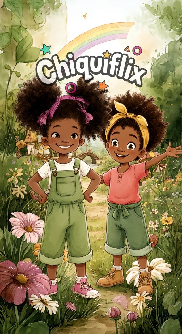 Fatou & Jorge — Garden Pastel (9:16) #1